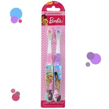 Brush Buddies Barbie 2pk Manual Toothbrush
