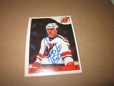 AARON BROTEN SIGNED AUTOGRAPHED 1985 OPC O-PEE-CHEE HOCKEY CARD # 249