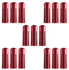 5 Sets Defender Aluminum Smooth Flight Protectors - Ships W/ Tracking - Red