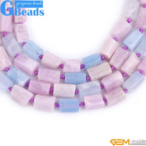 Natural Assorted Gemstone Faceted Tube Column Beads for Jewelry Making 8x12mm - Picture 119 of 192