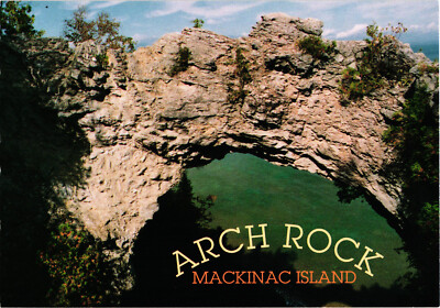 Mackinac Island Arch Rock Postcard Unposted John Hinde