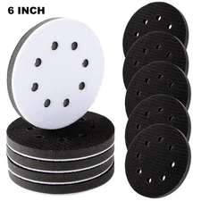 Soft Interface Pads 6Inch 8 Holes Hook Loop Sponge Cushion Buffer Backing Pad