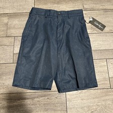 NWT Walter Hagen Mens Golf Shorts Perfect 11 10" USA Navy Stars Sz 30x10