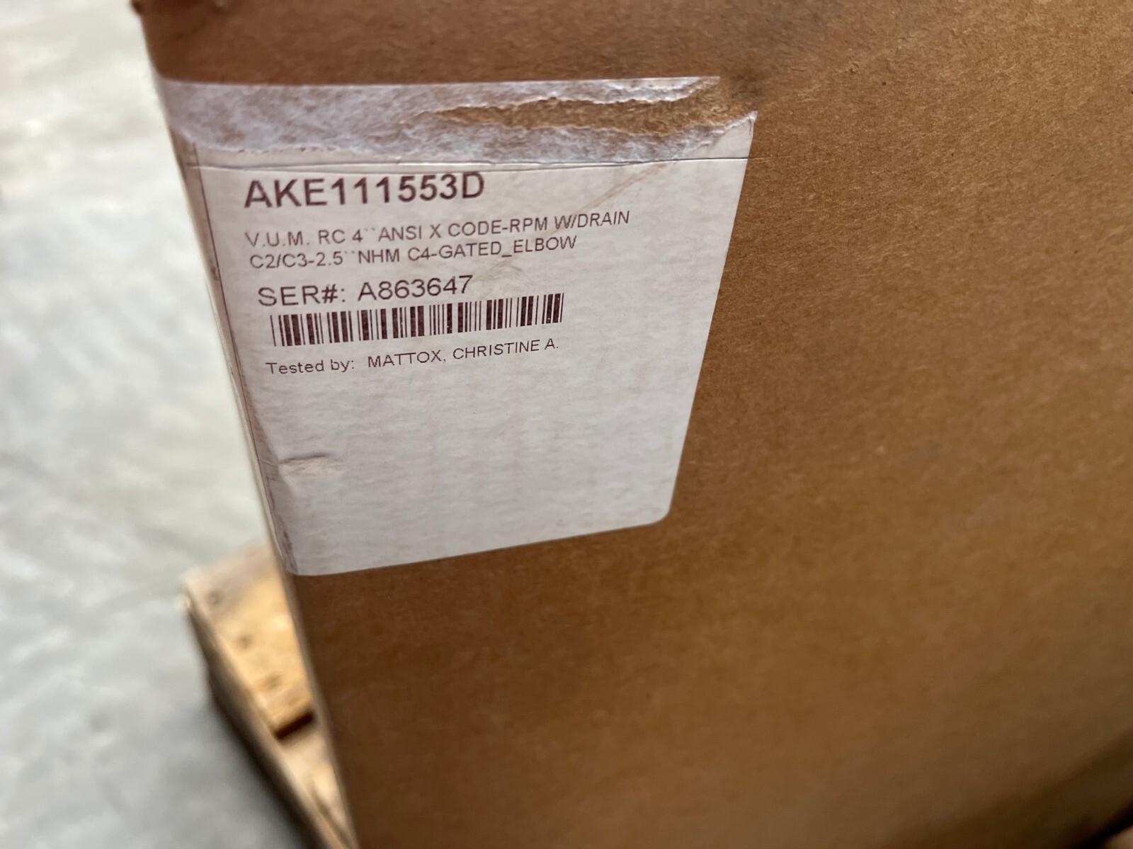 Task Force Tips AKE111553D V.U.M. RC 4"ANSI X CODE-RPM W/DRAIN