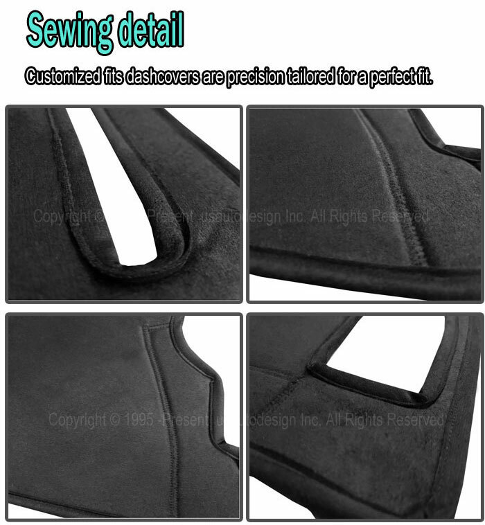 FITS 2016 2018 HONDA HRV SUEDE DASH COVER MAT DASHBOARD PAD / BLACK