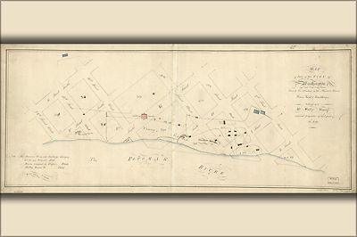 Poster, Many Sizes; Map Washington Dc Properties Of Notley Young 1796