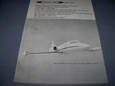 1965 LEARJET "MAKES SENCE"..1-PAGE SALES AD..(180Y)