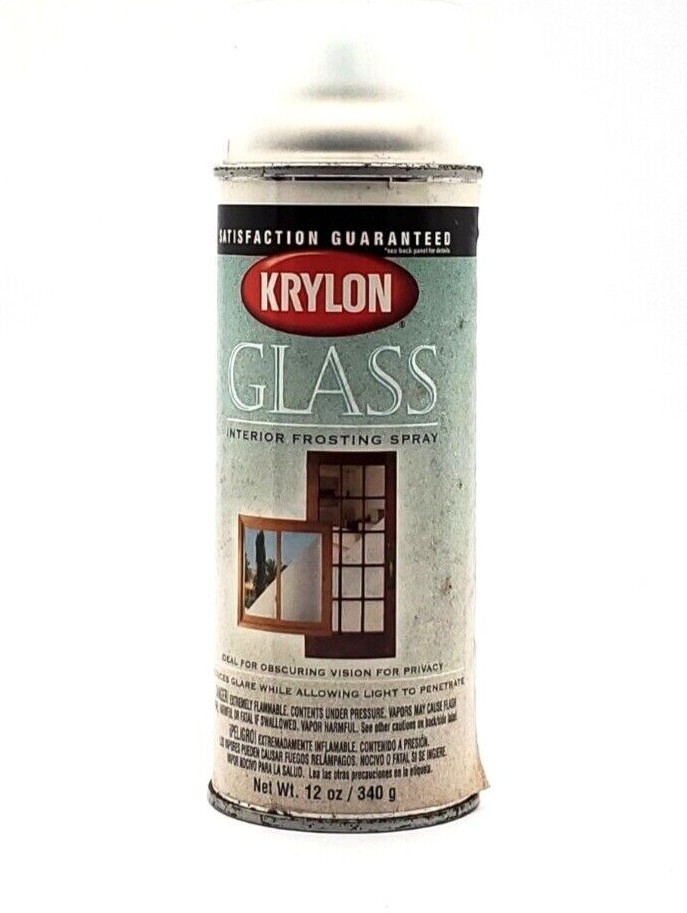 Krylon Glass Interior Frosting Aerosol Spray Paint New 12 OZ Privacy