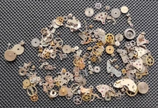 Huge Watchmaker watch parts lot assorted Wyler Everbrite AN Stuart Libela