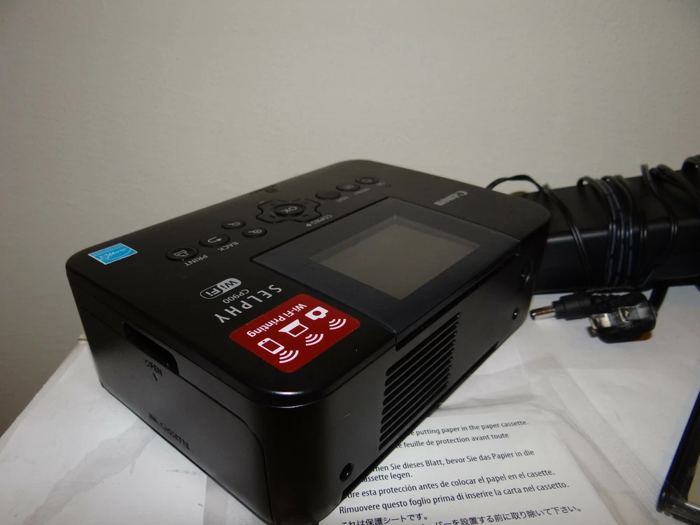 Canon Selphy CP900 Compact Photo Printer with Card Reader USB2.0 WiFi PictBridge