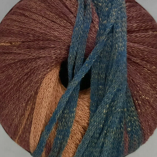 (139 €/kg): 50 g LG  DI MODA, Bändchengarn im Farbverlauf, Fb. 013  #5433 - Bild 2 von 2