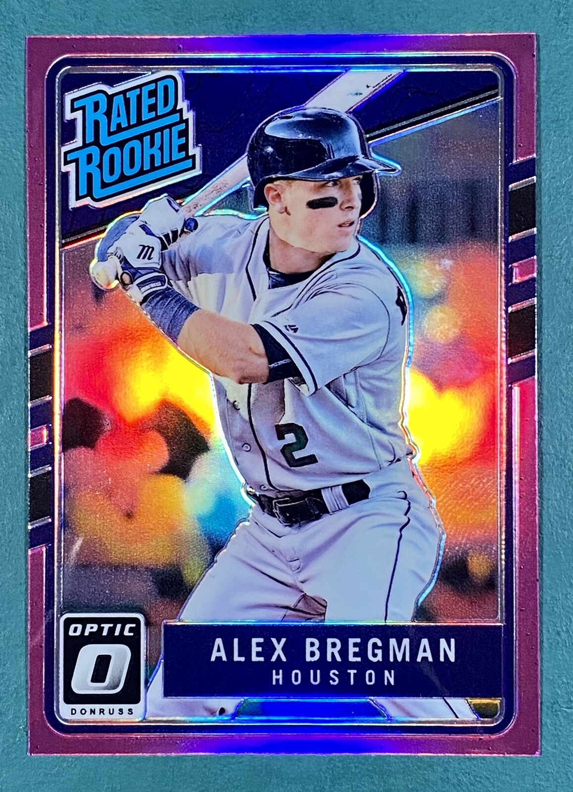 2017 DONRUSS OPTIC PINK ALEX BREGMAN #43