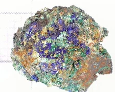 19022 MM Azurite Malachite Hilarion Mine Kamariza Agios Konstantinos Lavrion Eas