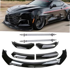 For Chevy Camaro Ss Zl1 Front Bumper Lip Splitter Spoiler Bod Kit Strut Rod