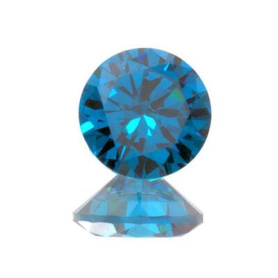 (1.5mm - 12mm) Round AAA Swiss Blue Cubic Zirconia **View Video**