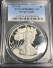 2010-W American Silver Eagle PCGS Graded PR69DCAM!