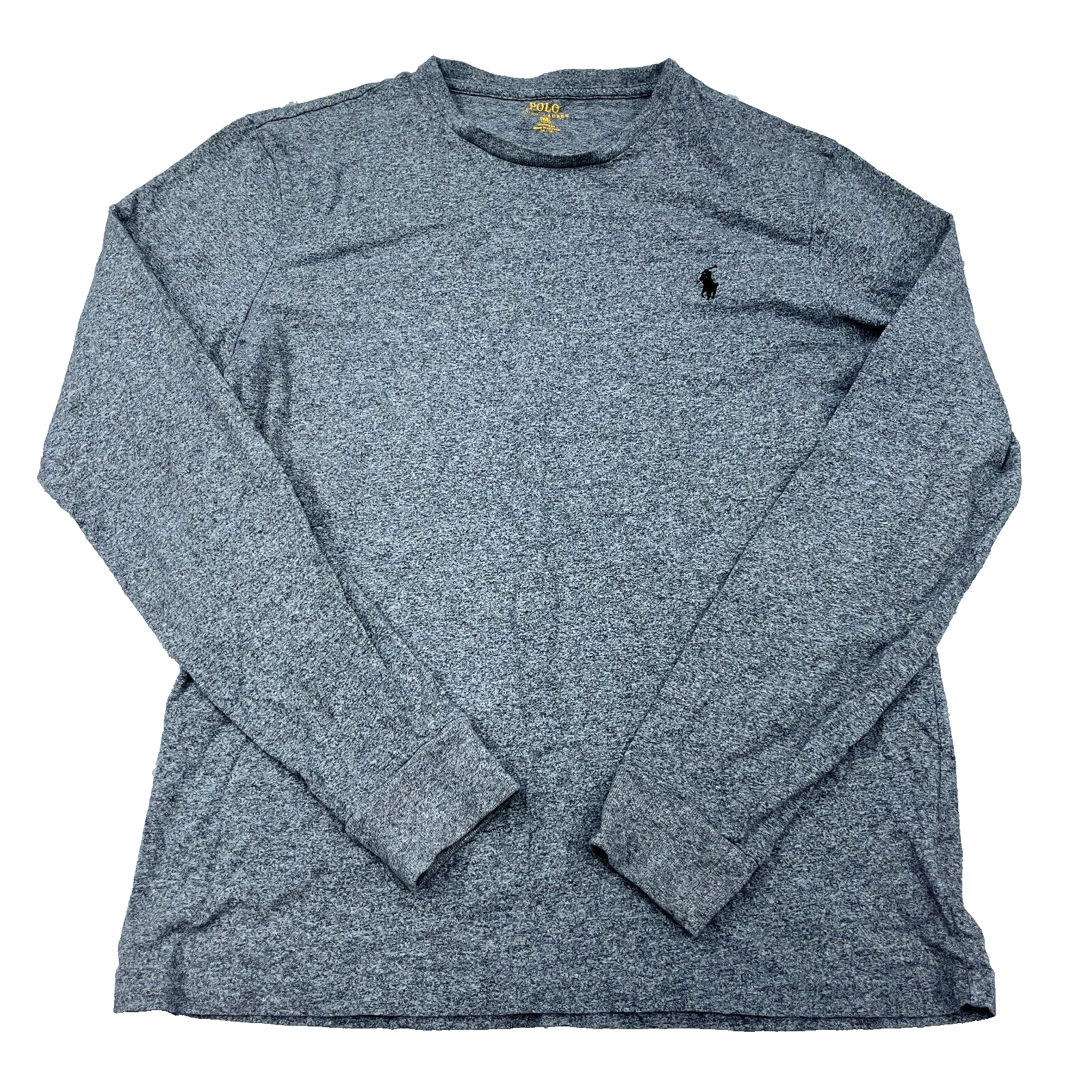 Polo Ralph Lauren camicia uomo grigio medio maglietta nero pony vestibilità personalizzata erica tinta unita