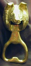 Rough COLLIE Bottle Opener in Bronze