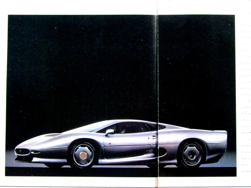 1993 Jaguar XJ220 винтажный 200 миль в час и проигрыватель компакт-дисков оригинальная печатная реклама 2 страницы - Изображение 2 из 4