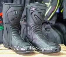 Image of RST S1 MENS CE SPORT TOURING WATERPROOF MOTORCYCLE MOTORBIKE BOOT - BLACK