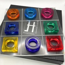 SHLOMI HAZIZA | H Studio | Acrylic Lucite Tic Tac Toe Sculpture | Board Game