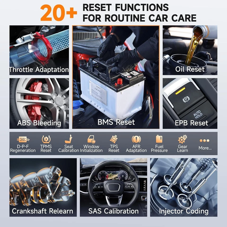 Escáner de diagnóstico bidireccional Foxwell NT710 OBD2 todo sistema codificación ECU EPB Foto 4 de 4