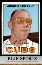 1967 Topps #388 Arnold Earley Chicago Cubs RC (see pics)