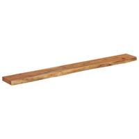 Wandregal 140X20X3,8 Cm Rechteckig Massivholz Akazie Baumkante