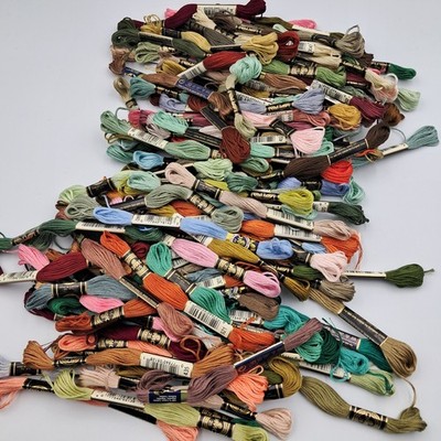 Lot Of ~164 Skeins DMC #25 - 6 Strand Embroidery Floss Thread Various Colors NOS