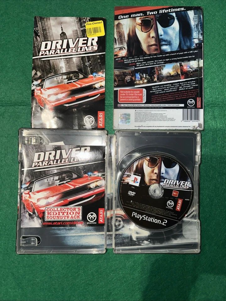 Driver Parallel Lines Steelbook PlayStation 2 Incl Manual Mint Disc Free Postage - Image 2 of 4