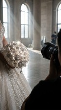 Luxury Satin Rose Crystal Pearl Rhinestone Wedding Bridal Keepsake Bouquet