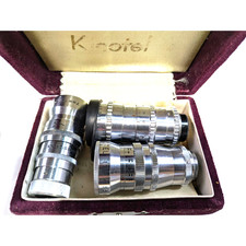 Vintage Kinotel 3-Lens Set 11825 Wide Angle 8mm No. 3114 Movie Camera