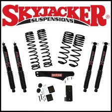 Skyjacker 2-2.5 Long Travel Lift Kit Wblack Max Shocks For 07-18 Wrangler 4-dr