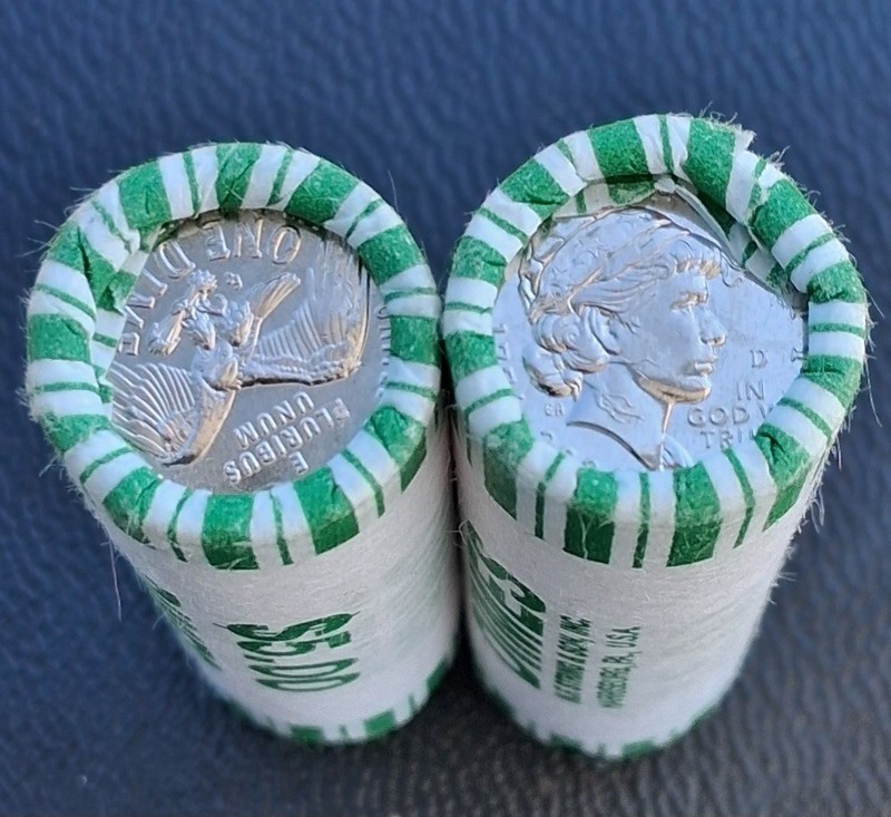 2 Full Bank Rolls Of Liberty Dimes