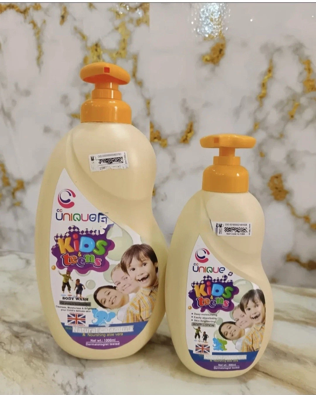 Unique Kids & Teens Brightening Lotion 500ml + Body Wash 1000ml - 2pcs Set
Opens in a new window or 