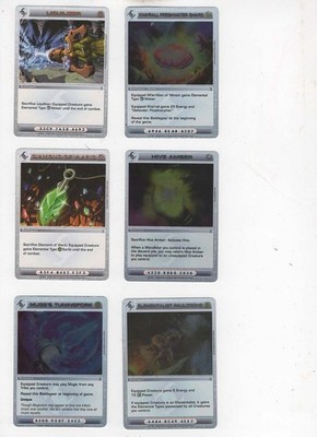 Chaotic lot #141. Lot of 6 Rare Battlegear cards.