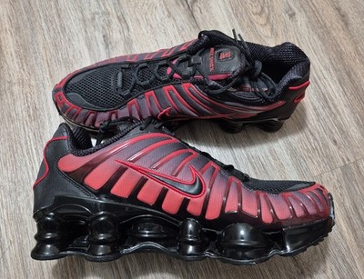 Nike Shox TL Shoes Black University Red Gradient IF6202-001 Men's