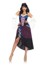 TAROT CARD GYPSY FORTUNE TELLER HALLOWEEN COSTUME WOMENS MED 8-10 83941