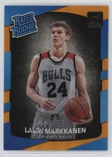 2017-18 Panini Donruss Rated Rookies Holo Orange Laser Lauri Markkanen #159 0c6
