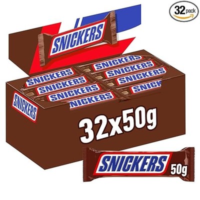 SNICKERS Riegel 2Pack 24x80g, Schokoriegel mit Erdnuss und Karamell