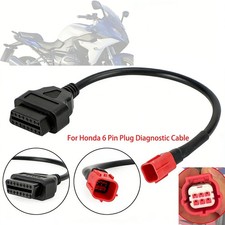 6 Pin OBD2 Adapter Fit for Honda Guzzi Kawasa...