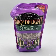 BBQr's Delight 100% All Natural Wood Grilling Pellets Smoke Flavor Hickory 1 lb