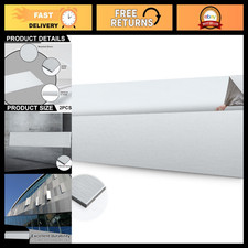 Aluminum Composite Sheet 1/8" Thick, Silver, 48"x12", 2 Pack - Durable Panel Mat