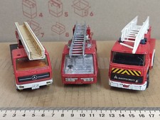 Set 3 Auto Feuerwehrautos Siku Mathbox K9 Fire Tender 1972 1986 Modell Diecas...
