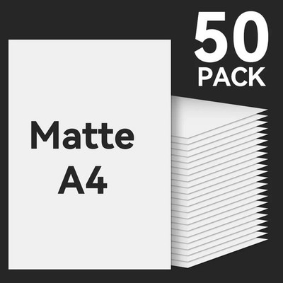 Matt Vinyl Aufkleberpapier A4 Wasserfest Selbstklebend Inkjet Druck