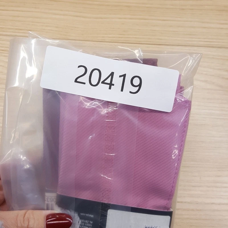 ALFANI Hombre Bolsillo Cuadrado Granate Rosa Texturizado Lote de 2 Foto 3 de 3