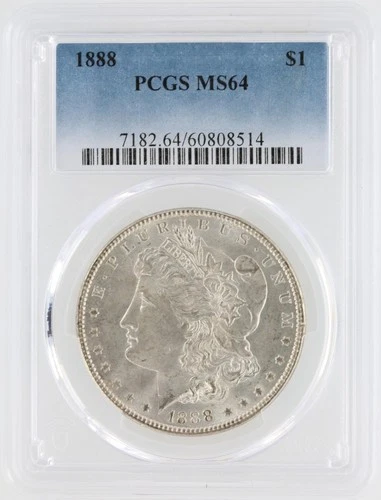 1888 Morgan Silver Dollar PCGS MS64 S$1 Philadelphia Minted No Reserve