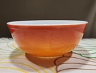 Vintage Pyrex #404 Large Flameglo Orange Mixing Bowl