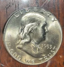 1953 D Franklin Silver Half Dollar BU Brilliant Uncirculated