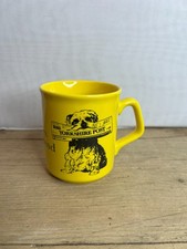 Vintage Yellow The Yorkshire Post Newspaper Pottery Mug